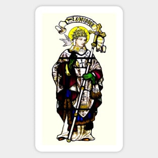 Saint Gregory the Great Stained Glass Window Sticker